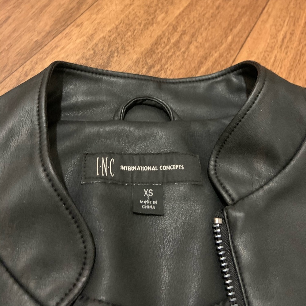 INC Faux Leather Jacket - Picture 5 of 5